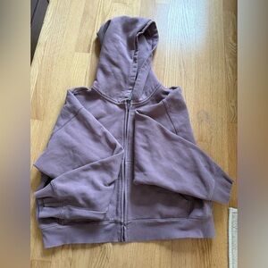Aritzia TNA fleece full zip up hoodie